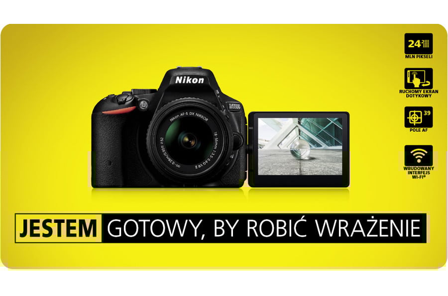 Nikon D5500 czarny +AF-S 18-55 VRII - Lustrzanki - Sklep